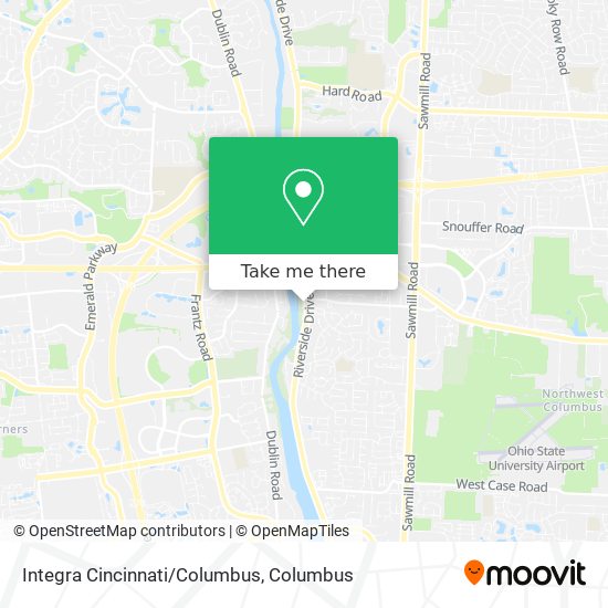Mapa de Integra Cincinnati/Columbus