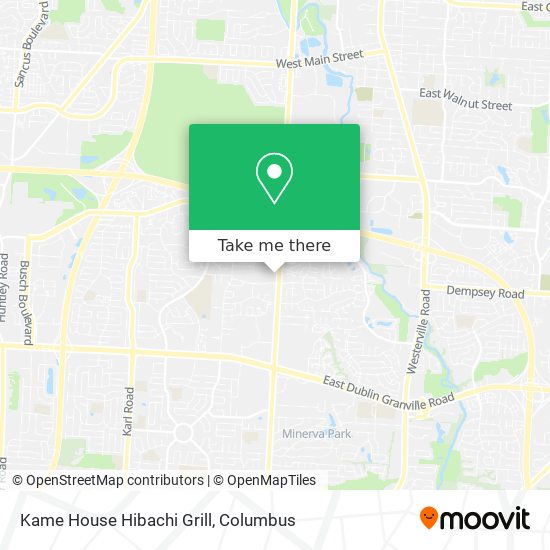 Mapa de Kame House Hibachi Grill