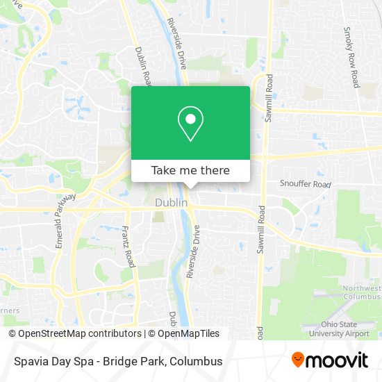 Spavia Day Spa - Bridge Park map