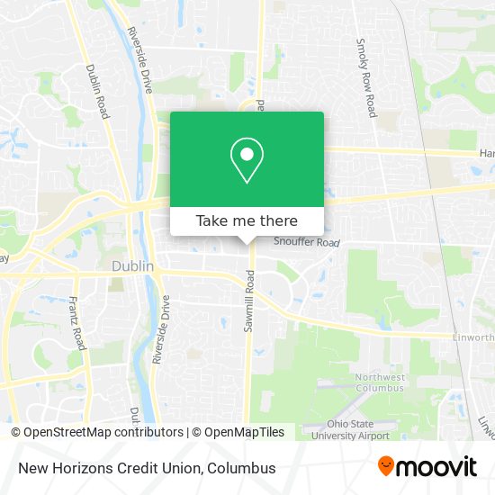 New Horizons Credit Union map