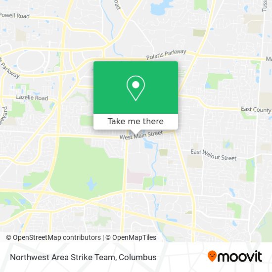 Northwest Area Strike Team map