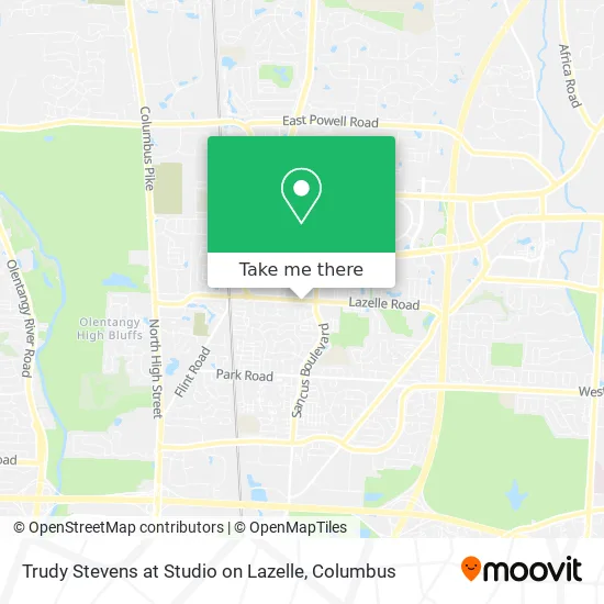 Trudy Stevens at Studio on Lazelle map