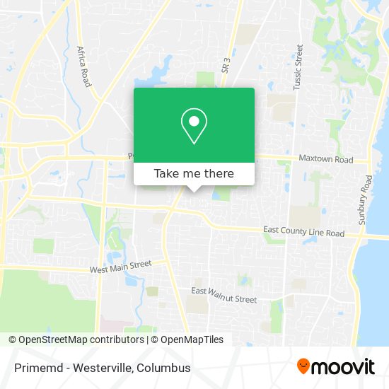 Primemd - Westerville map
