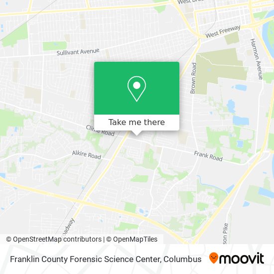 Franklin County Forensic Science Center map