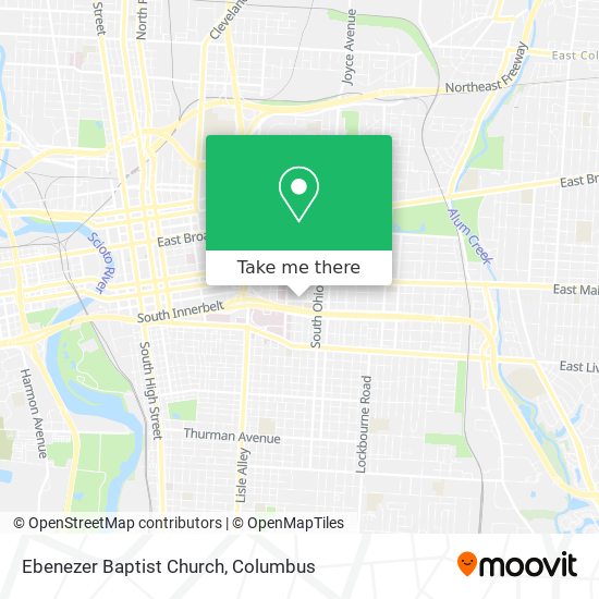 Mapa de Ebenezer Baptist Church