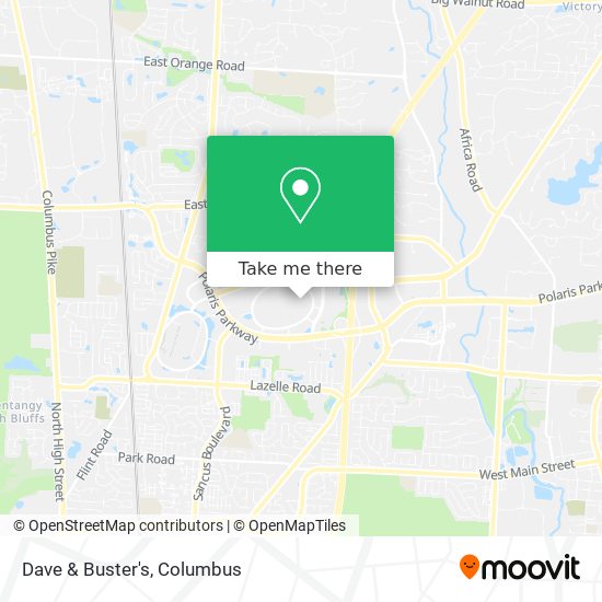 Mapa de Dave & Buster's