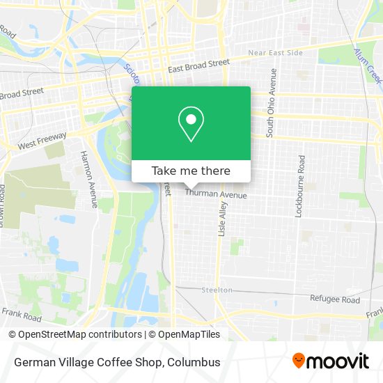 German Village Coffee Shop map