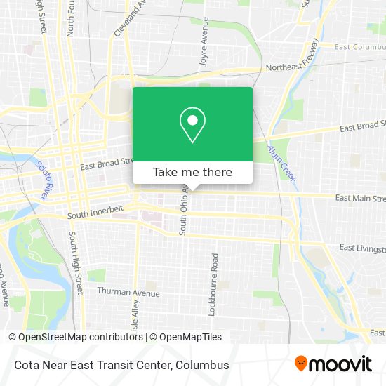 Cota Near East Transit Center map