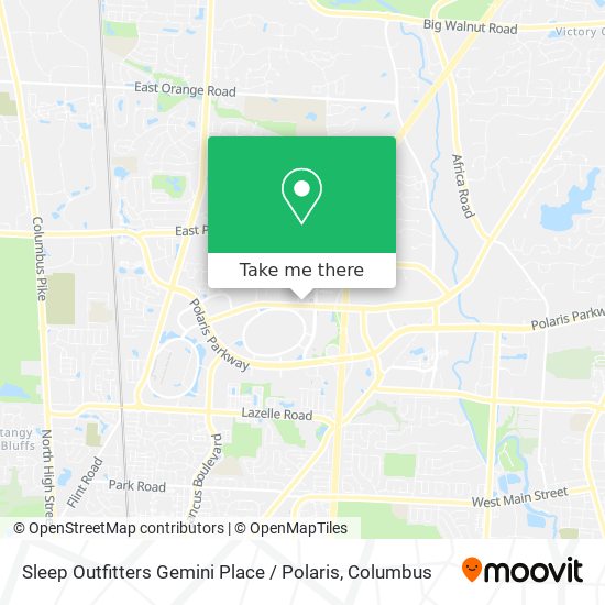Sleep Outfitters Gemini Place / Polaris map