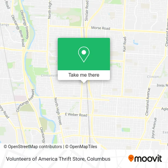 Mapa de Volunteers of America Thrift Store