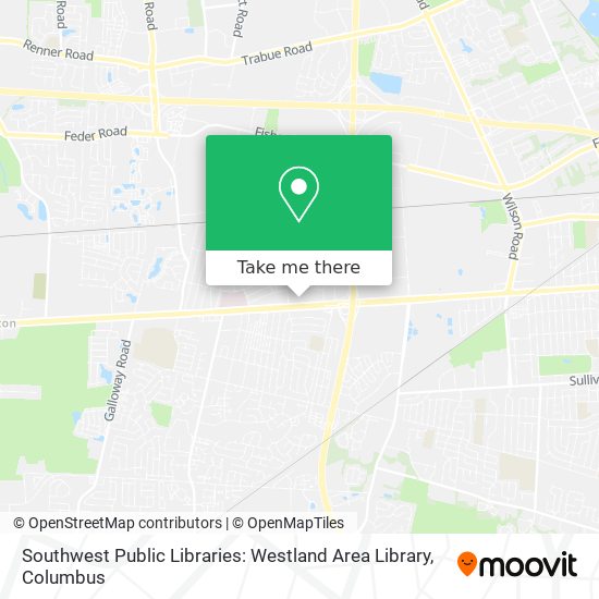 Southwest Public Libraries: Westland Area Library map