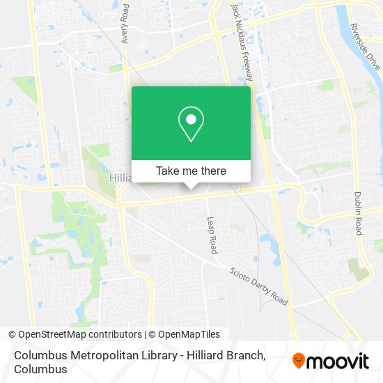 Columbus Metropolitan Library - Hilliard Branch map