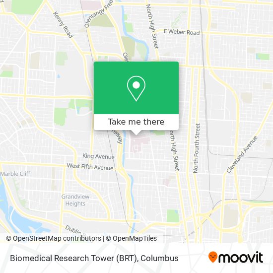 Mapa de Biomedical Research Tower (BRT)