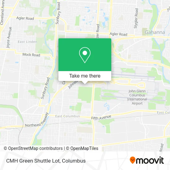 Mapa de CMH Green Shuttle Lot