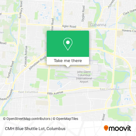 Mapa de CMH Blue Shuttle Lot
