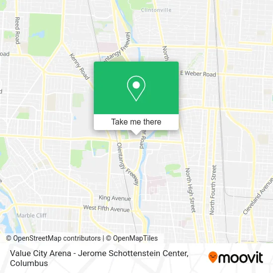 Value City Arena - Jerome Schottenstein Center map