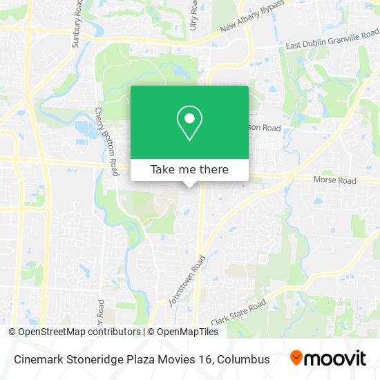 Mapa de Cinemark Stoneridge Plaza Movies 16