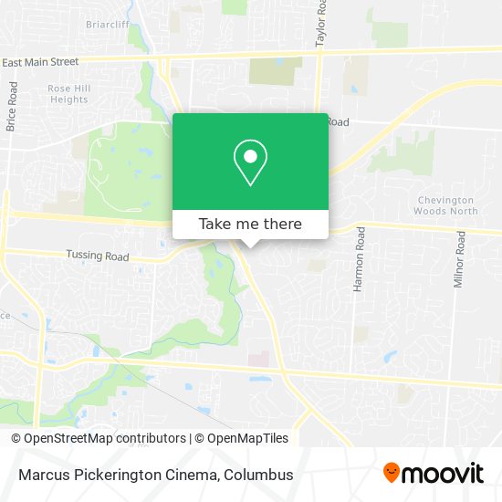 Marcus Pickerington Cinema map
