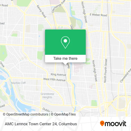 Mapa de AMC Lennox Town Center 24
