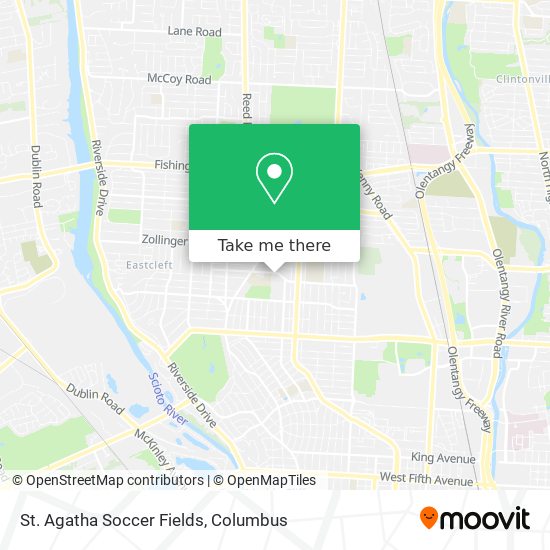 St. Agatha Soccer Fields map