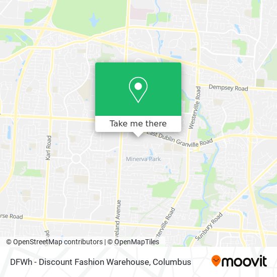 DFWh - Discount Fashion Warehouse map