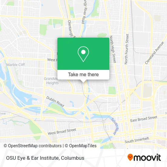 Mapa de OSU Eye & Ear Institute