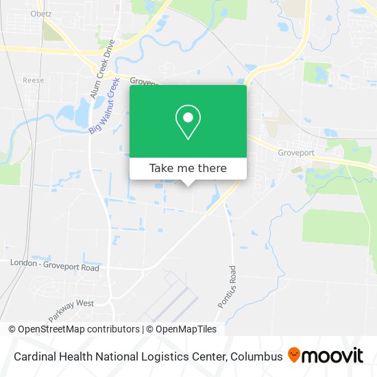 Mapa de Cardinal Health National Logistics Center