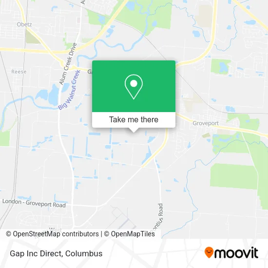 Mapa de Gap Inc Direct
