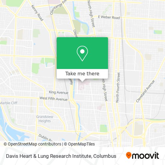 Mapa de Davis Heart & Lung Research Institute