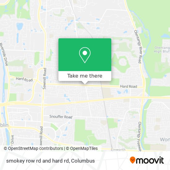 smokey row rd and hard rd map