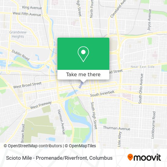 Scioto Mile - Promenade / Riverfront map
