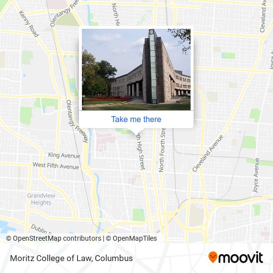 Mapa de Moritz College of Law