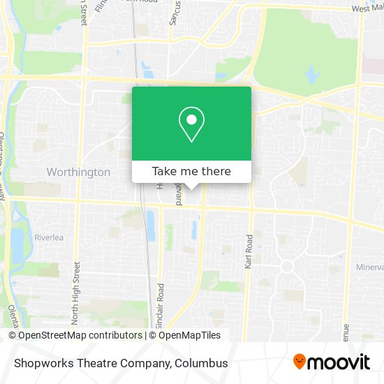 How to get to Shopworks Theatre Company in Columbus by Bus?