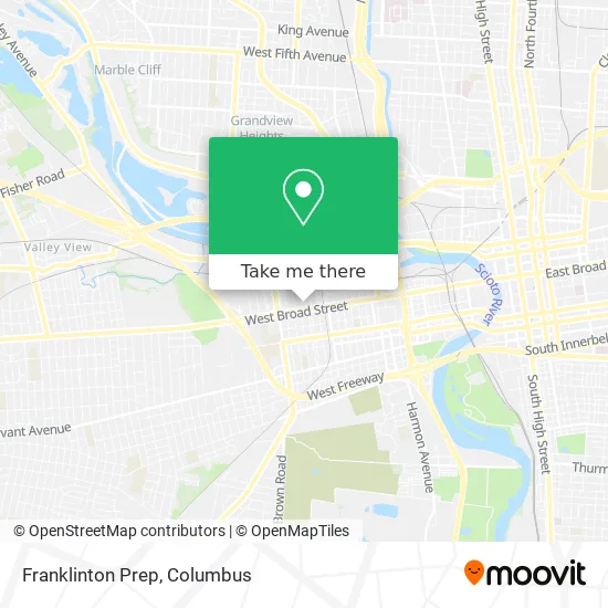 Franklinton Prep map