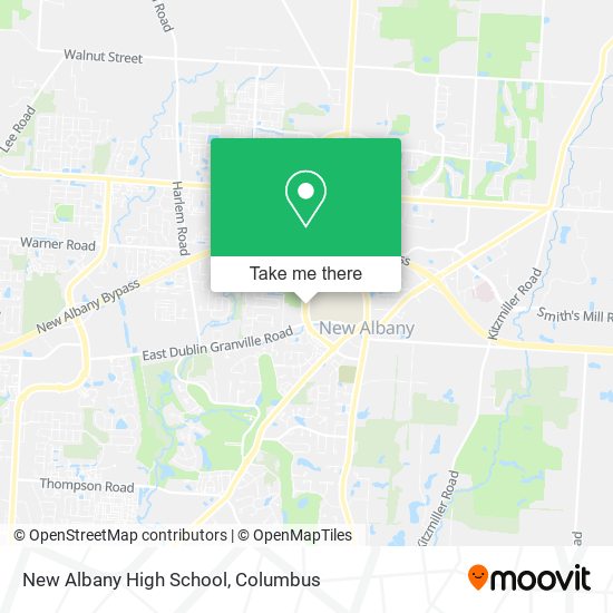 Mapa de New Albany High School