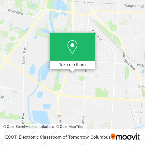 ECOT: Electronic Classroom of Tomorrow map