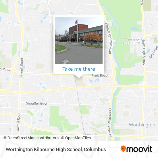 Worthington Kilbourne High School map