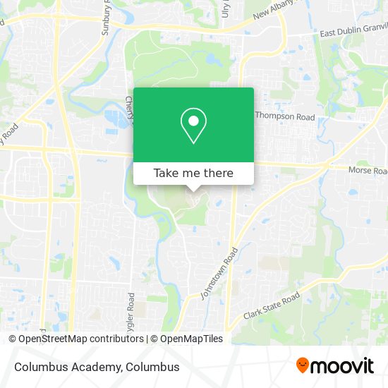 Columbus Academy map