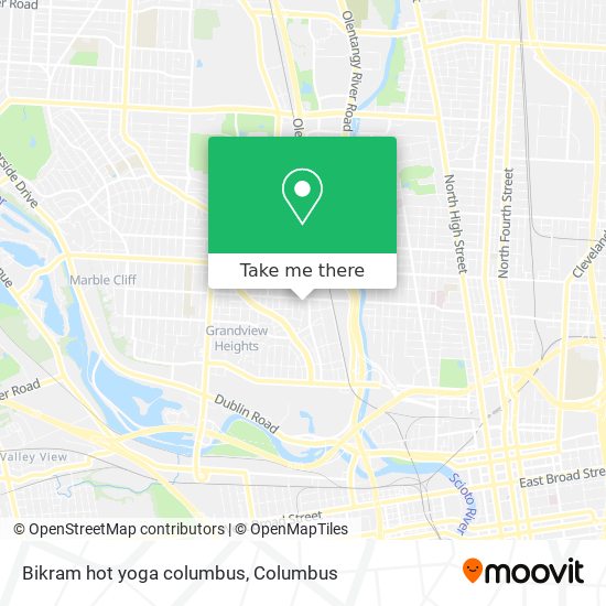 Bikram hot yoga columbus map