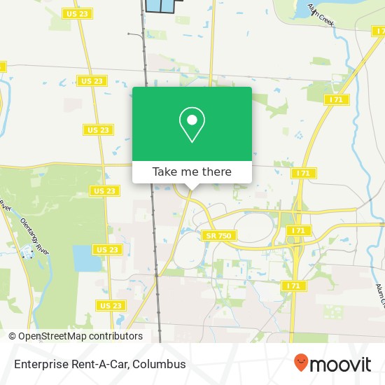 Enterprise Rent-A-Car map