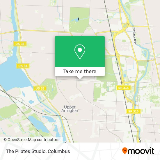 The Pilates Studio map