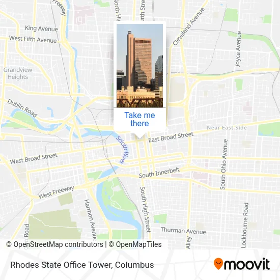 Rhodes State Office Tower map