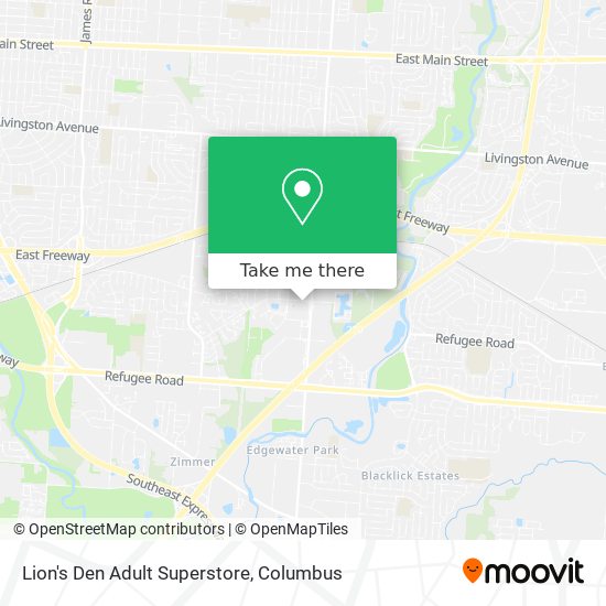 Lion's Den Adult Superstore map