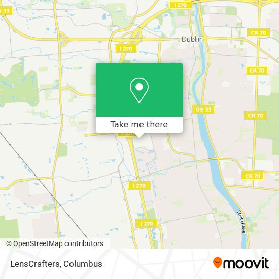 LensCrafters map