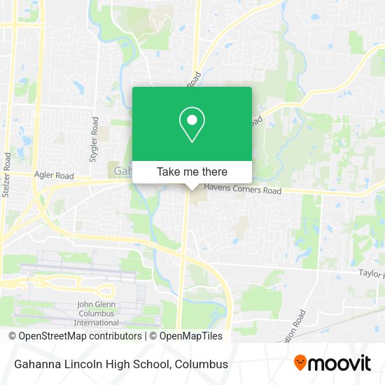 Mapa de Gahanna Lincoln High School