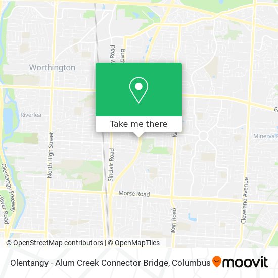 Olentangy - Alum Creek Connector Bridge map