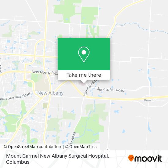 Mount Carmel New Albany Surgical Hospital map