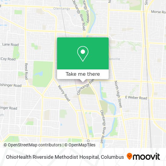 OhioHealth Riverside Methodist Hospital map