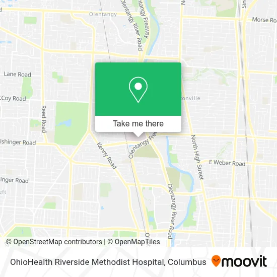 OhioHealth Riverside Methodist Hospital map