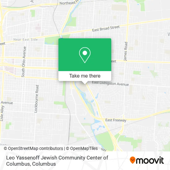 Mapa de Leo Yassenoff Jewish Community Center of Columbus